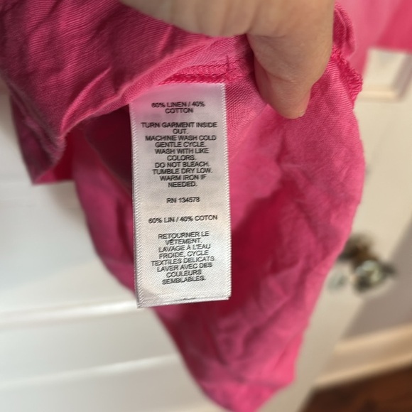 Vineyard Vines Classic Pink Ombré Linen Shirt - Picture 5 of 5